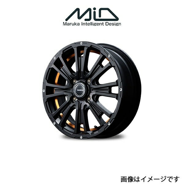 MID ガルシア SSリボルバーKC アルミホイール 4本 ミラジーノ L650/L660(14×4.5J 4-100 INSET45 アンダーカットオレンジ)GARCIA SS REVOLVER KC