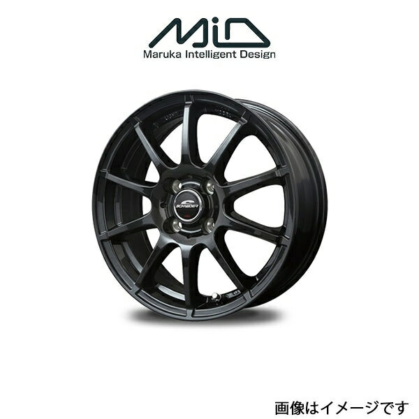MID シュナイダー スタッグ アルミホイール 1本 ルクラ L455F/L465F(13×4B 4-100 INSET42 ストロングガンメタ)SCHNEIDER STAG