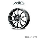 MID シュナイダー スタッグ アルミホイール 4本 フィットハイブリット GP系(15×5.5J 4-100 INSET45 メタリックグレー)SCHNEIDER STAG