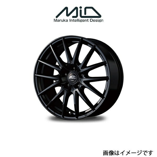 MID シュナイダー SQ27 アルミホイール 4本 スイフトスポーツ ZC33S(16×6.5J 5-114.3 INSET53 メタリックブラック)SCHNEIDER SQ27