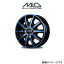 MID シュナイダー RX10-K アルミホイール 4本 ピクシスジョイ LA250A/LA260A(14×4.5J 4-100 INSET45クリスタルブルークリア)SCHNEIDER RX10-K