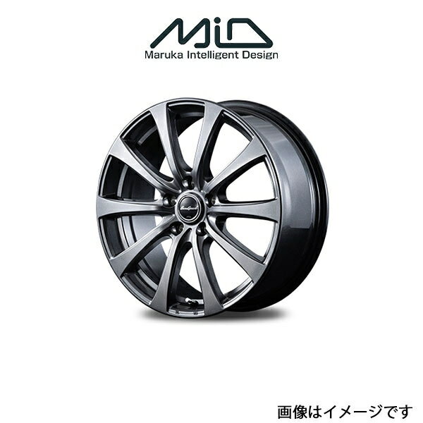 MID ユーロスピード G10 アルミホイール 4本 フィットハイブリット GP系(16×6J 4-100 INSET50 メタリックグレー)EUROSPEED G10