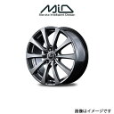 MID ユーロスピード G10 アルミホイール 1本 デリカD:5 CV5W(17×7J 5-114.3 INSET38 メタリックグレー)EUROSPEED G10