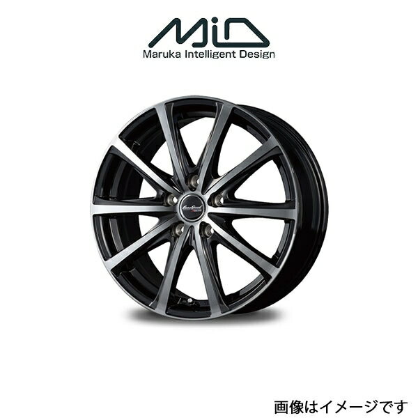 MID ユーロスピード V25 アルミホイール 4本 ロードスター NCEC(16×6.5J 5-114.3 INSET53 ブラックポリッシュ)EUROSPEED V25