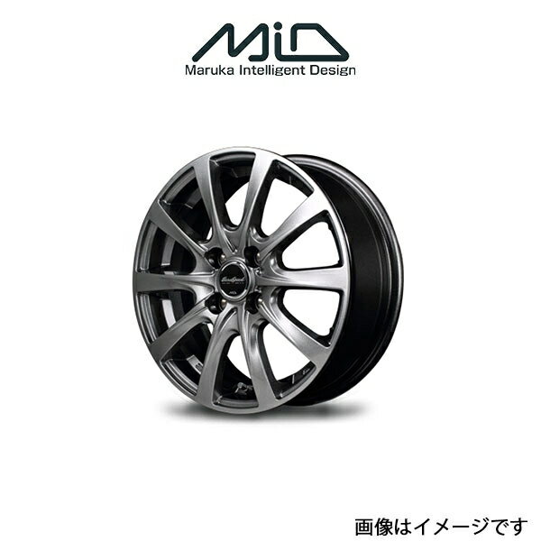 MID ユーロスピード F10 アルミホイール 1本 アトレーワゴン S300系(13×4B 4-100 INSET43 メタリックグレー)EUROSPEED F10