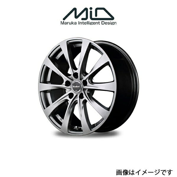 MID ユーロスピード F10 アルミホイール 1本 プリウス 30系(17×7J 5-100 INSET50 メタリックグレー)EUROSPEED F10