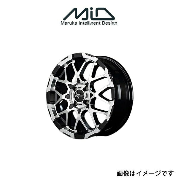 MID ナイトロパワー M28バレットKC アルミホイール 4本 ミライース LA300系(15×5J 4-100 INSET48 ブラック/ミラーカット)NITRO POWER M28 BULLET KC