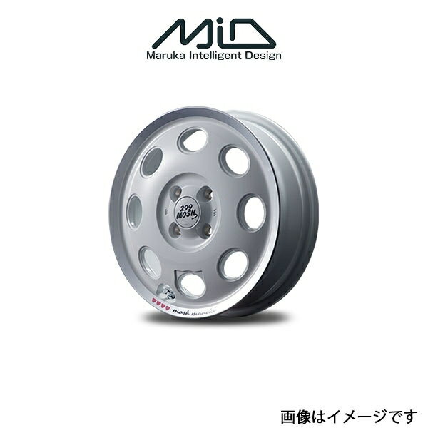 MID 299モッシュ マネキ アルミホイール 4本 ステラ/ステラカスタム LA150F/LA160F(15×4.5J 4-100 INSET45 Shiro)299MOSH MANEKI