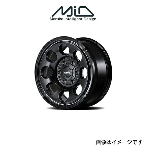 MID ガルシア パーム8 アルミホイール 1本 ミラジーノ L650/L660(14×4.5J 4-100 INSET45 セミグロスブラック/ヴァーレイポリッシュ)GARCIA PALM8