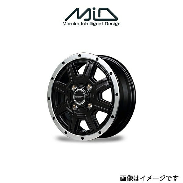 MID ロードマックス WF8 アルミホイール 1本 タント L375/L385(14×4.5J 4-100 INSET43 フランジポリッシュ)ROADMAX WF8