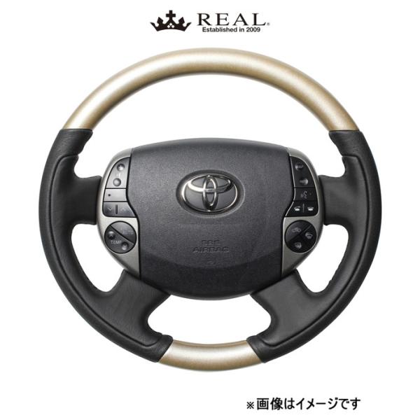 レアル ステアリング オリジナルシリーズ(シャンパンウッド)プリウスEX 20系 20-1-SW REAL