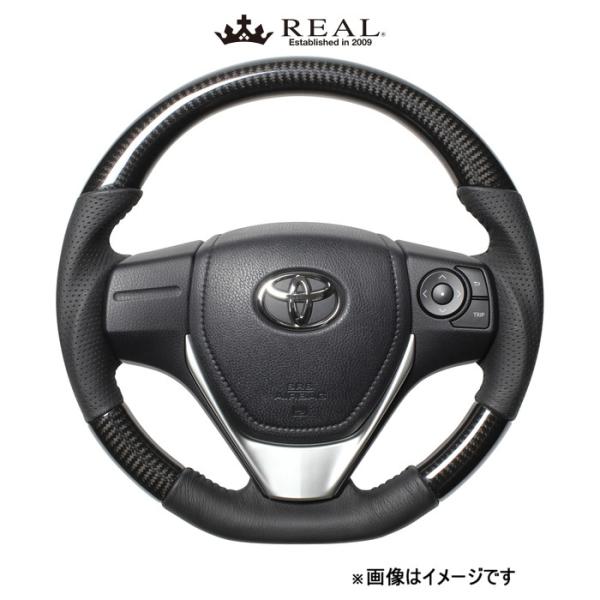 レアル ステアリング オリジナルシリーズ(ブラックカーボン)オーリス 180系 E160-BKC-BK REAL