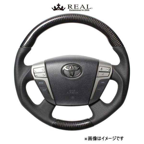 レアル ステアリング オリジナルシリーズ(ブラックカーボン)ヴェルファイア 20系 H20-BKC-BK REAL