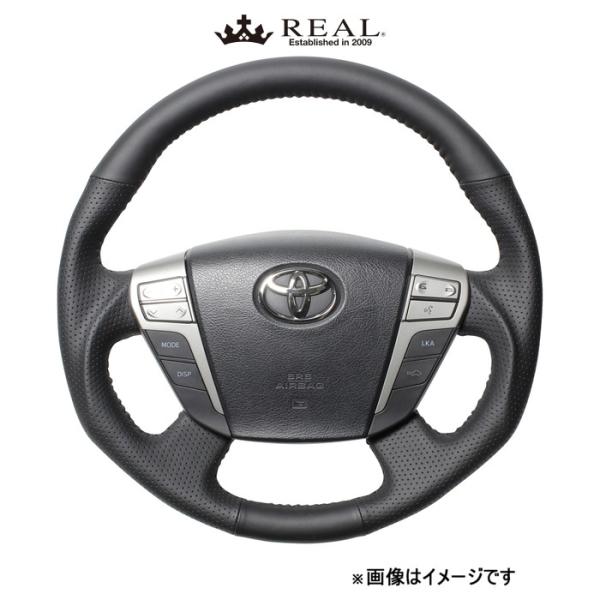 レアル ステアリング オリジナルシリーズ(オールレザー)ヴェルファイア 20系 H20-LPB-BK REAL