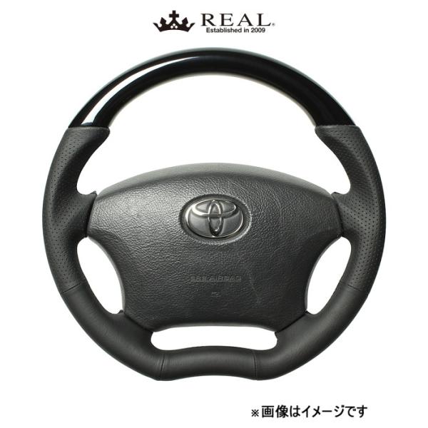 レアル ステアリング オリジナルシリーズ(ピアノブラック)ライトエース トラック S402 H200-PBW-BK REAL