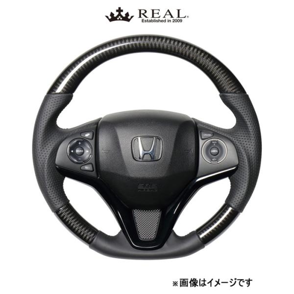 レアル ステアリング オリジナルシリーズ(ブラックカーボン)グレイス GM4/5GM/GM6/GM9 HNA-BKC-BK REAL