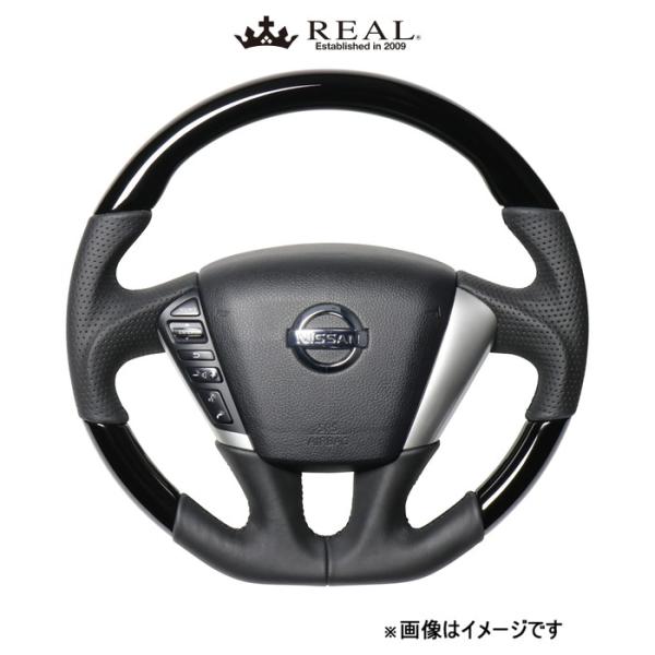 レアル ステアリング オリジナルシリーズ(ピアノブラック)ムラーノ Z51 NSC-PBW-BK REAL