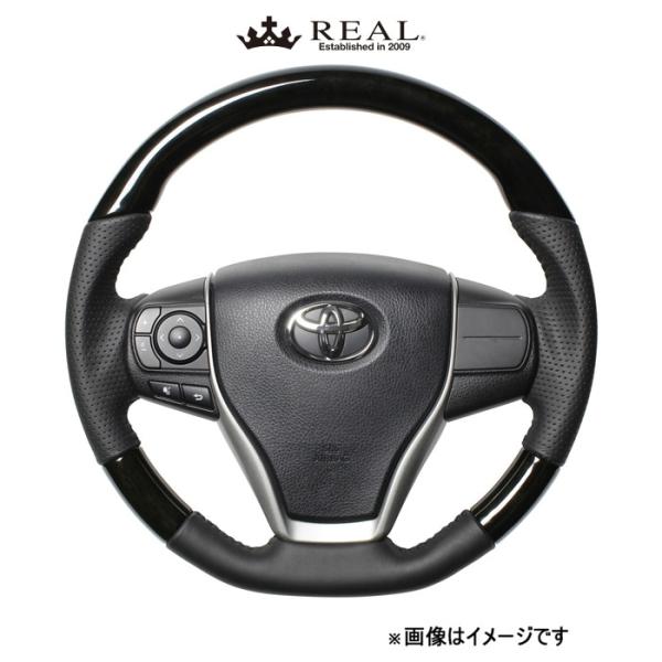 レアル ステアリング オリジナルシリーズ(ブラックウッド)ヴォクシー 80系 R80-BKW-BK REAL