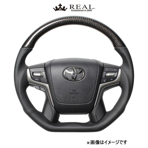レアル ステアリング プレミアムシリーズ Dシェイプ(ブラックカーボン)ヴェルファイア 30系 S210-BKC-BK REAL
