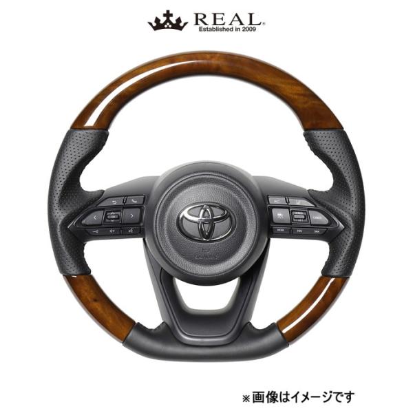レアル ステアリング オリジナルシリーズ(42ブラウンウッド)シエンタ MXPL10系/MXPC10系 TYE-42BRW-BK REAL