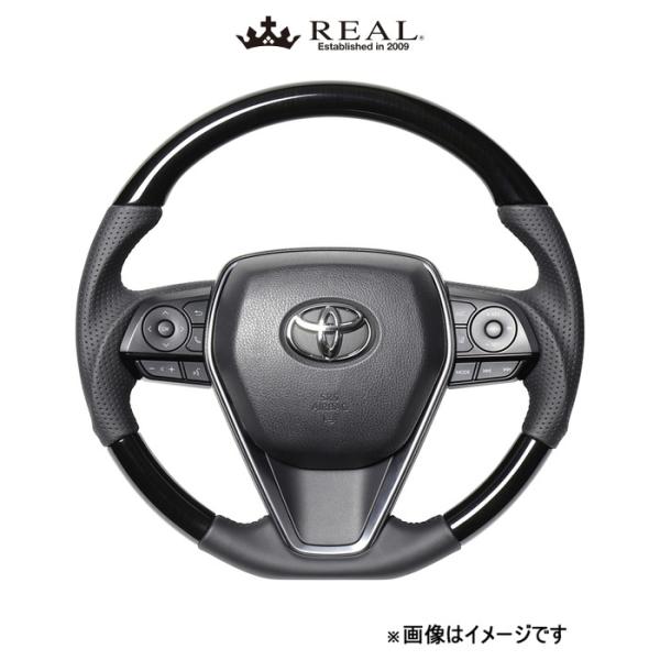 レアル ステアリング プレミアムシリーズ(38Bブラックウッド)RAV4 PHV 50系 TYFP-38BBKW REAL