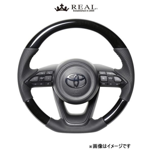 レアル ステアリング オリジナルシリーズ(38Bブラックウッド)アクア MXPK10系 TYJ-38BBKW REAL