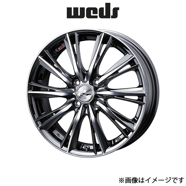 ウェッズ レオニス WX アルミホイール 4本 キューブ Z12 17インチ ブラックメタルコートミラーカット 0033882 WEDS LEONIS WX