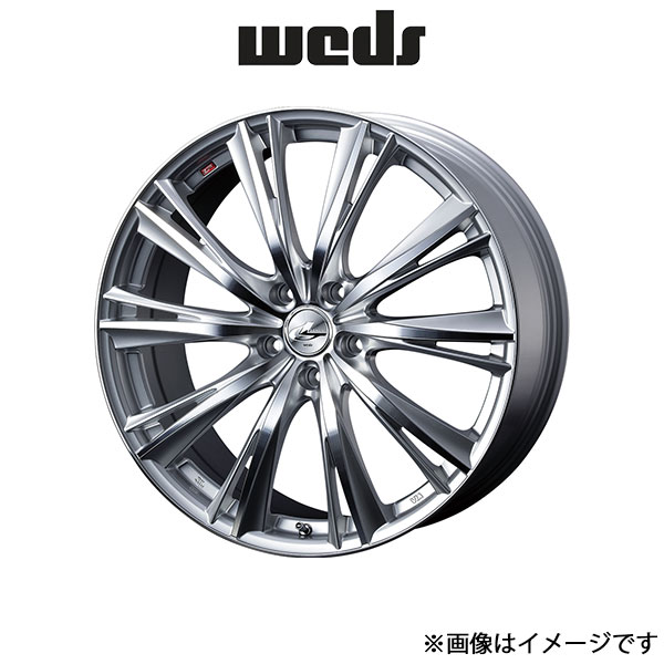 ウェッズ レオニス WX アルミホイール 1本 UX300e 10系 17インチ ハイパーシルバーミラーカット 0033883 WEDS LEONIS WX