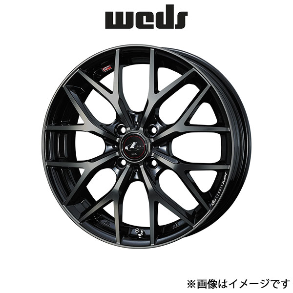 ウェッズ レオニス MX アルミホイール 4本 タント L370系 14インチ パールブラックミラーカット/チタントップ 0039033 WEDS LEONIS MX