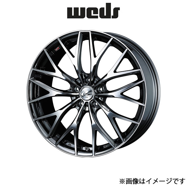 ウェッズ レオニス MX アルミホイール 1本 デリカD:5 CV1W/CV5W 18インチ ブラックメタルコートミラーカット 0037442 WEDS LEONIS MX