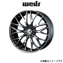 ウェッズ レオニス MX アルミホイール 1本 デリカD:5 CV1W/CV5W 18インチ ブラックメタルコートミラーカット 0037442 WEDS LEONIS MX