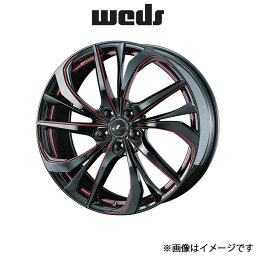 ウェッズ レオニス TE アルミホイール 4本 デリカD:5 CV1W 20インチ ブラック/SCマシニング[レッド] 0038797 WEDS LEONIS TE