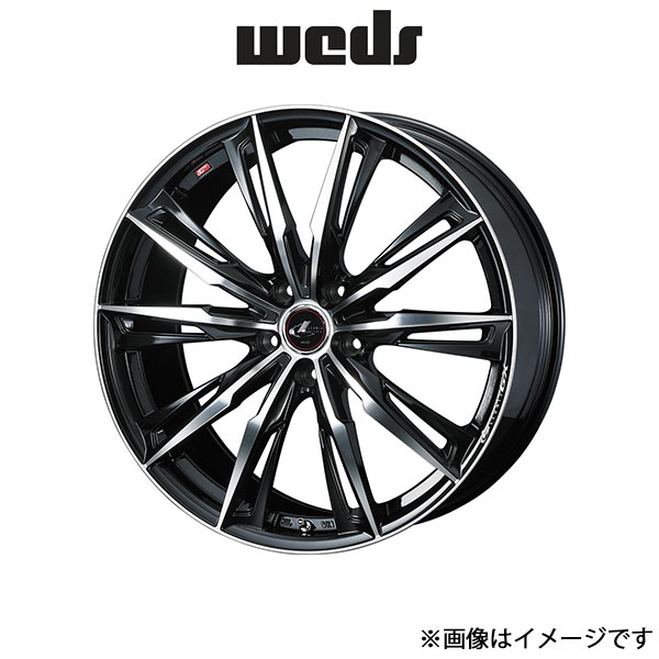 ウェッズ レオニス GX アルミホイール 4本 GS 190系 18インチ パールブラック/ミラーカット 0039379 WEDS LEONIS GX