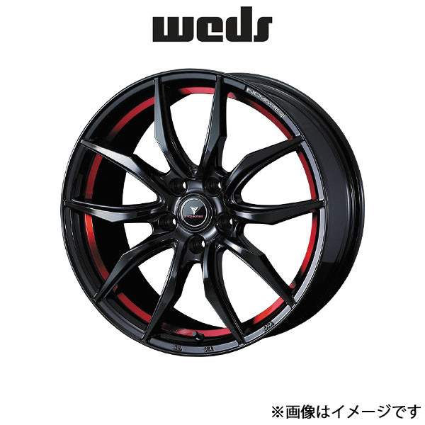 ウェッズ ノヴァリス ローグ VF アルミホイール 4本 GS 190系 18インチ ピアノブラック/レッドライン 0040071 WEDS NOVARIS ROHGUE VF