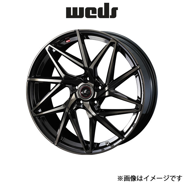 ウェッズ レオニス IT アルミホイール 4本 プレマシー CW系 16インチ パールブラックミラーカット/チタントップ 0040582 WEDS LEONIS IT