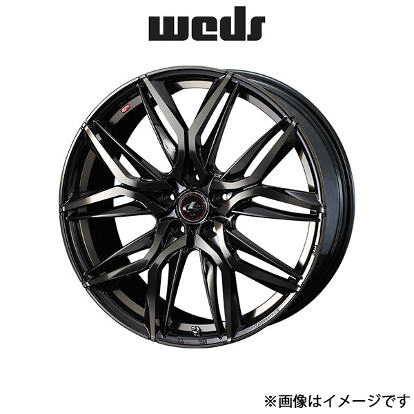 ウェッズ レオニス LM アルミホイール 4本 インプレッサG4 GK系 18インチ パールブラックミラーカット/チタントップ 0040820 WEDS LEONIS