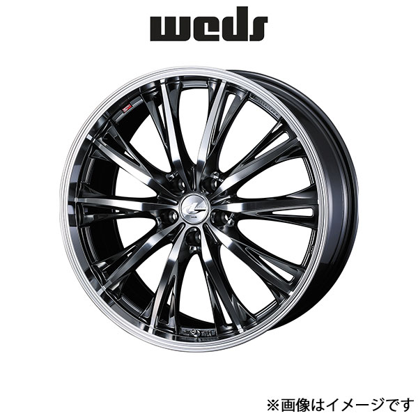 ウェッズ レオニス RT アルミホイール 4本 デリカD:5 CV2W/CV4W 16インチ ブラックメタルコート/ミラーカット 0041169 WEDS LEONIS RT