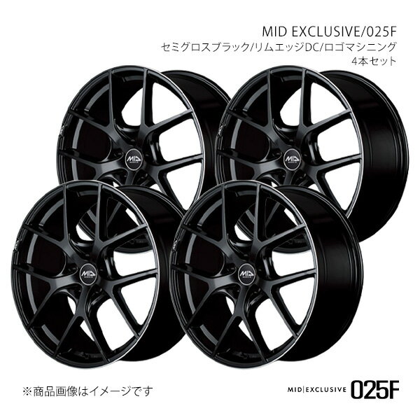MID EXCLUSIVE/025F NX 10系 アルミホイール4本セット【17×7.0J 5-114.3 INSET40 SBR】SA03770573400390×4