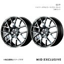 MID EXCLUSIVE/027F アルファード/ヴェルファイア 20系 アルミホイール2本セット【18×8.0J 5-114.3 INSET42 セミグロスガンメタ/ポリッシュ】(2)