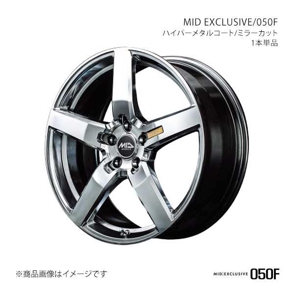 MID EXCLUSIVE/050F レガシィB4 BN9 2014/10〜2015/10 アルミホイール1本【17×7.0J 5-114.3 INSET48 HMC】L60477057348HS50