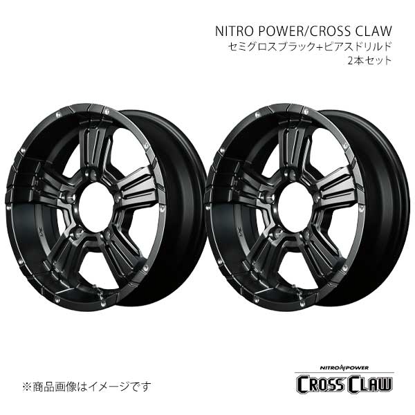 16 inches - ナイトロパワー/クロスクロウ アルミホイール2本セット【16×6.0J 5-139.7 INSET-5 SBK】NITRO POWER/CROSS CLAW 69326605D1050300×2