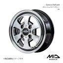 MID WHEELS/Garcia Dallas6 デイズ/デイズルークス B21W アルミホイール1本【14×4.5J 4-100 INSET45 ポリッシュ/ライングレー】(2)