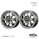 MID WHEELS/GAIA BRIG アクア 10系 アルミホイール2本セット【14×5.0J 4&4-100&114.3 INSET42 シルバー】(2)