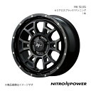 NITRO POWER/H6 SLUG NX 10系 アルミホイール1本【17×7.0J 5-114.3 INSET42 セミグロスブラック/マシニング】(2)