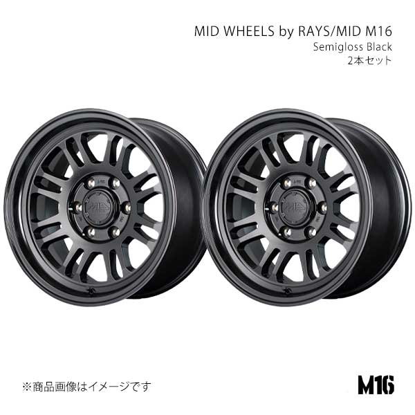 樂天商城 - MID WHEELS by RAYS/MID M16 アルミホイール2本セット【18×9.0J 6-135 INSET10 SBK】MID WHEELS by RAYS/MID M16 X2148906R310SB00×2