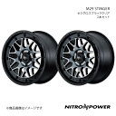 NITRO POWER/M29 STINGER WR-V DG5 アルミホイール2本セット【16×7.0J 5-114.3 INSET40 セミグロスブラッククリア】(2)