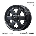 NITRO POWER/M6 CARBINE ミラ イース 300/310系 アルミホイール1本【15×4.5J 4-100 INSET45 ガンブラック】