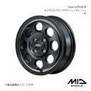 MID WHEELS/Garcia Palm8 ミラ イース 300/310系 アルミホイール1本【14×4.5J 4-100 INSET45 セミグロスブラック/ヴァーレイポリッシュ】