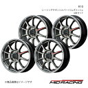 MID RACING/R10 ZR-V RZ系 アルミホイール4本セット【17×7.0J 5-114.3 INSET48 レーシングチタンシルバー/リムポリッシュ】(2)