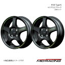 MID RACING/R50 TypeS ミラ イース 300/310系 アルミホイール2本セット【15×5.0J 4-100 INSET45 セミグロスブラック】